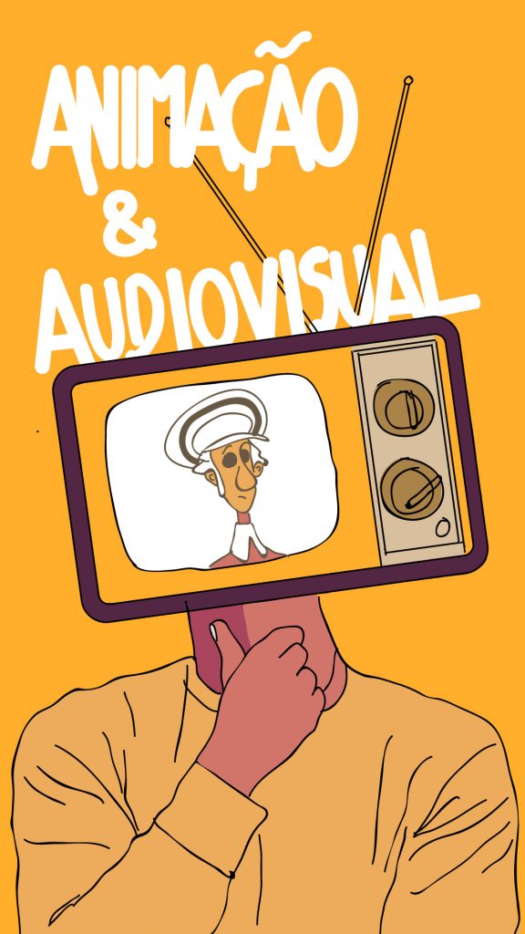 Ilustração curso representativa de Animação e Audiovisual