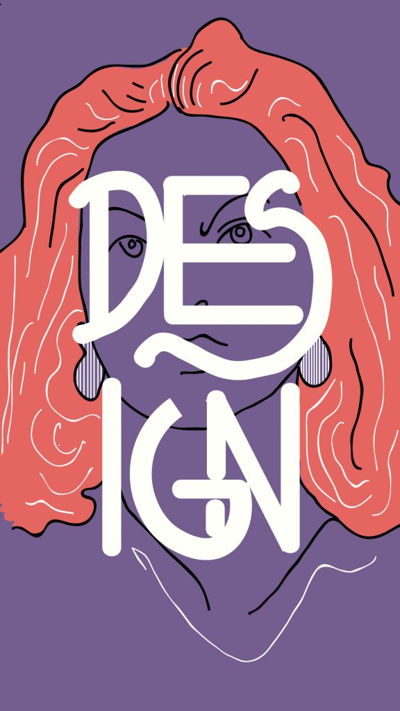 Ilustração curso representativa de Design